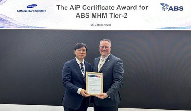 Samsung Heavy Industries (SHI) Machinery Health Monitoring System (SMHMS) receives ABS AIP