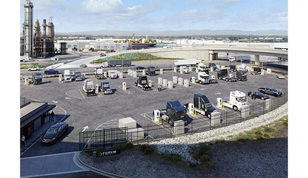 Port of Long Beach: charging station to power electric trucks in port