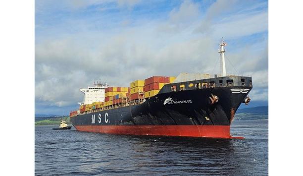 The Port of Greenock welcomes its largest ever container vessel - MSC Magnum VII