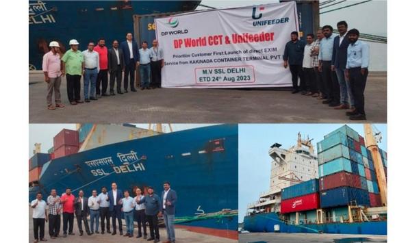 Unifeeder launches shipment from Kakinada Port, India.
