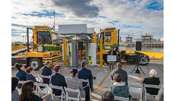 Zero-emissions cargo handlers debut at Port of Long Beach
