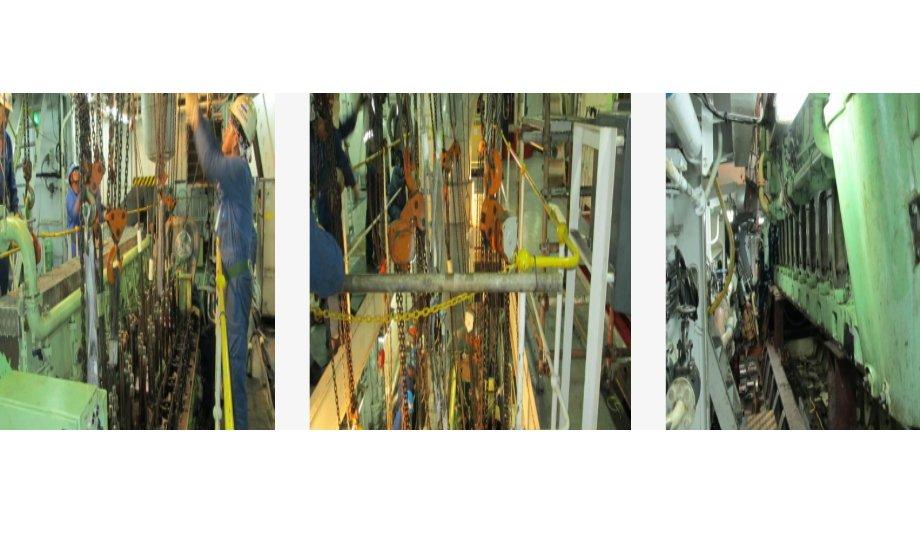 BERGEN 32:40L9P main engine crankshaft replacement in Singapore by Goltens