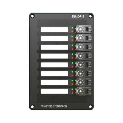 Zenitel EBMDR-8 Exigo Button Expansion Module, 8 Buttons